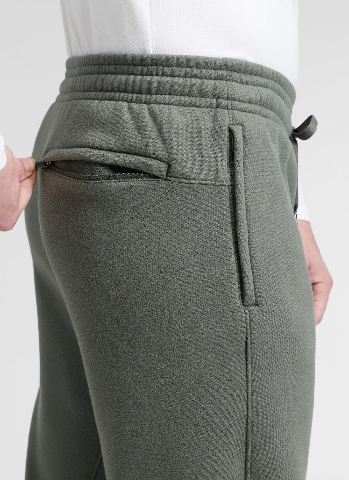 Fleece Lined Zipper Pocket Sweatpant 30"