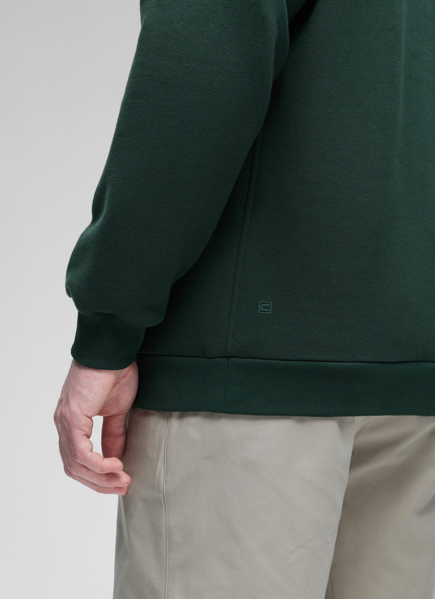 Fleece Lined Half Zip Sweatshirts Mock Neck
