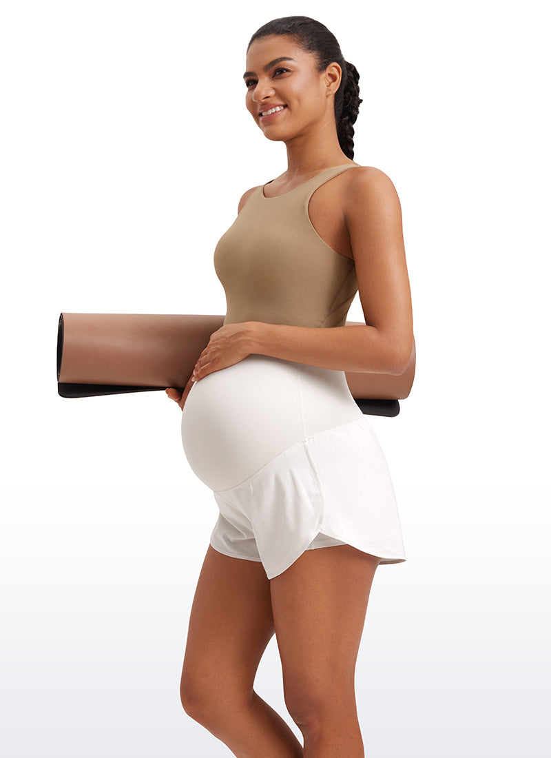 Feather-Fit Soft 2 in 1 Maternity Short 3''