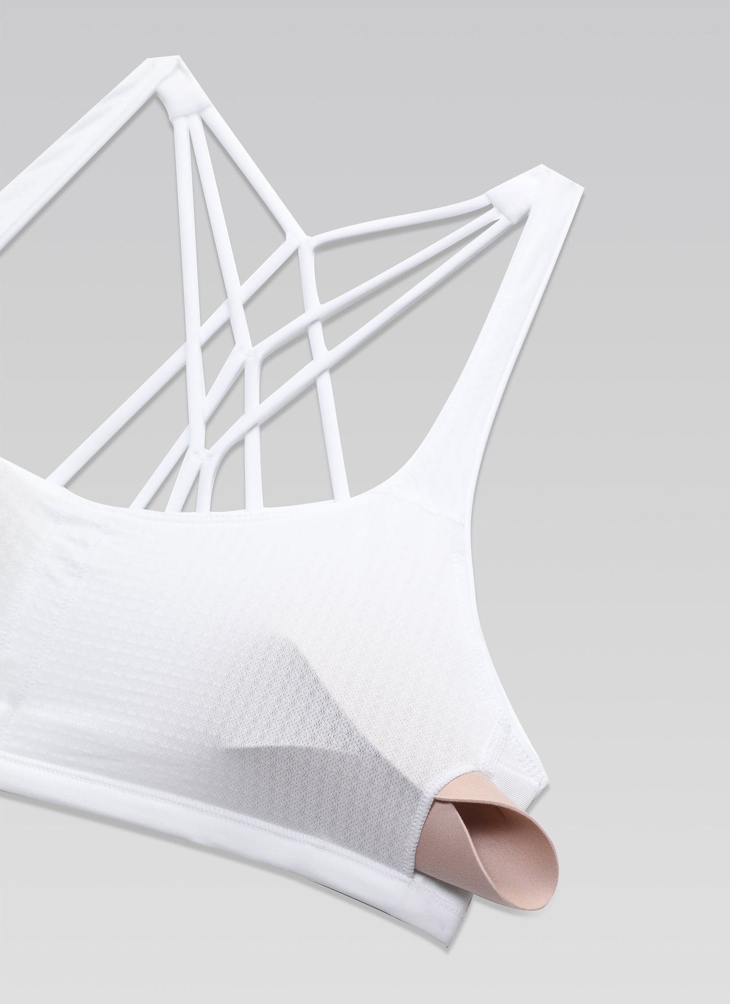 Nakedfeel Low Cut Strappy Bra (6 Straps)