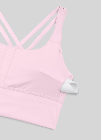 Nakedfeel Longline Criss Cross Back Bra