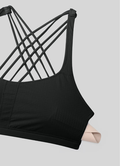 Nakedfeel Low Cut Strappy Bra (8 Straps)