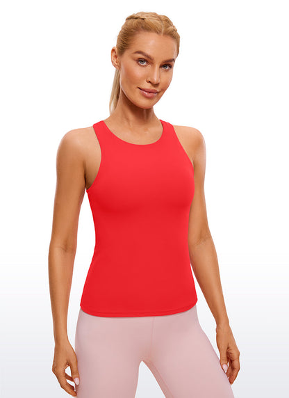 Butterluxe Built in Bra Scoop Neck Tank