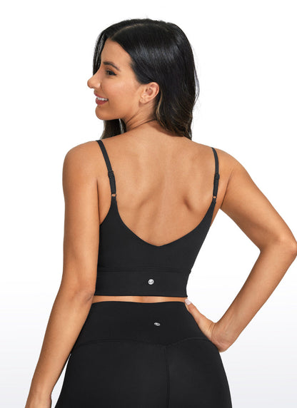 Brushed Nakedfeel Longline Adjustable Bra