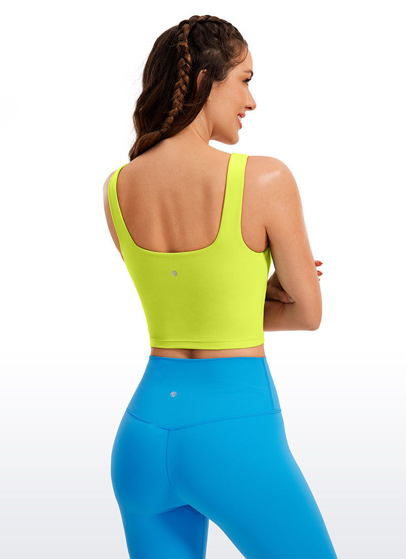 Butterluxe Square Neck Built in Bra Tank