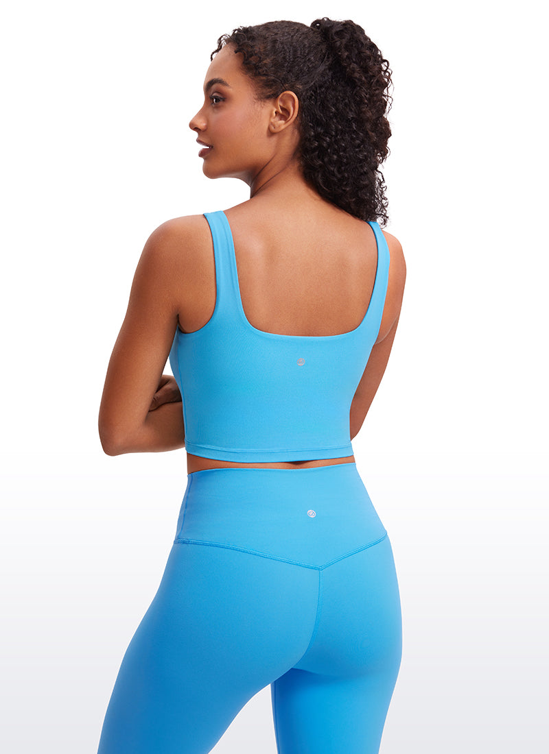 Butterluxe Square Neck Built in Bra Tank