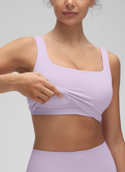 Butterluxe Square Neck Built in Bra Tank