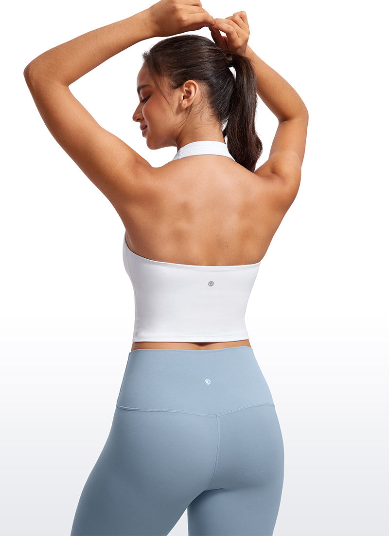 Butterluxe Built in Bra Halter Tank