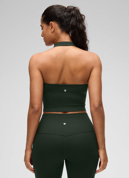 Butterluxe Built in Bra Halter Tank