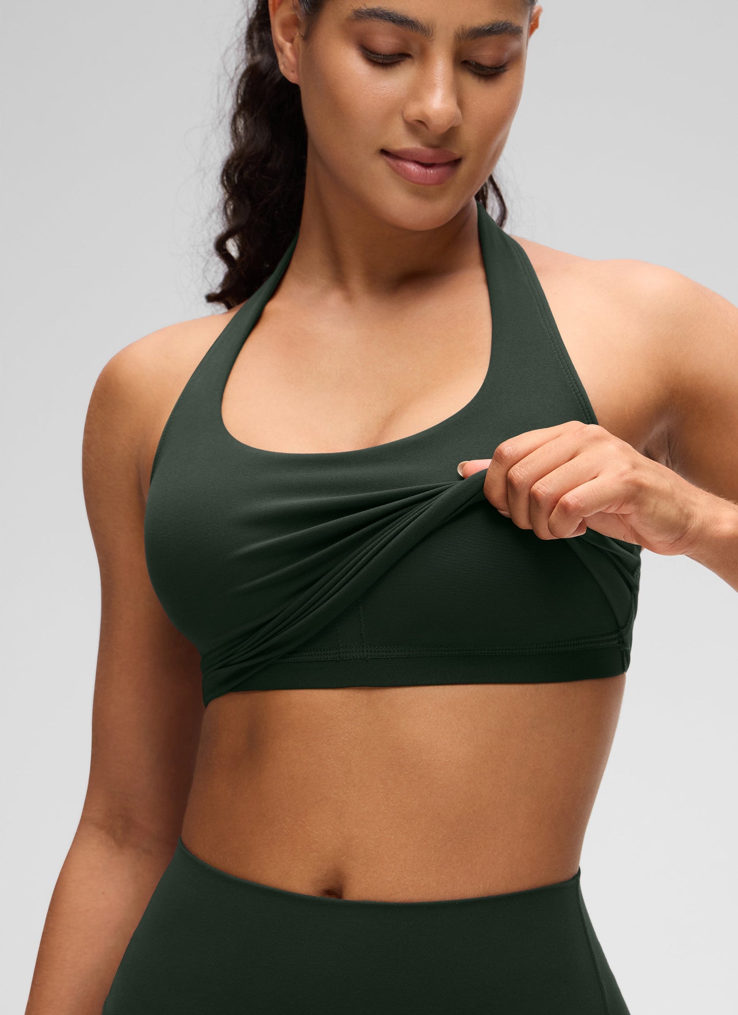 Butterluxe Built in Bra Halter Tank