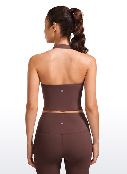 Butterluxe Built in Bra Halter Tank