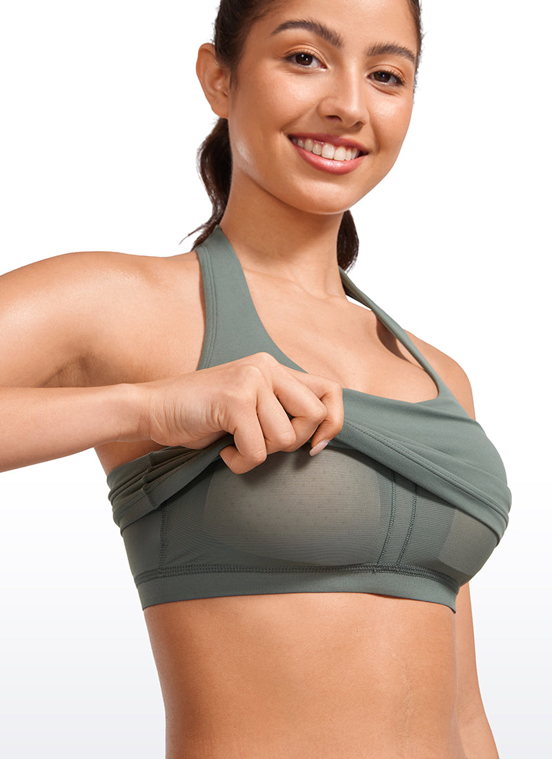 Butterluxe Built in Bra Halter Tank