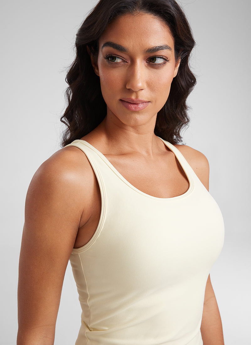 Butterluxe Double Lined Scoop Neck Tank