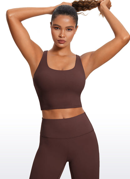 Butterluxe Criss Cross Back Built-in Bra Tanks