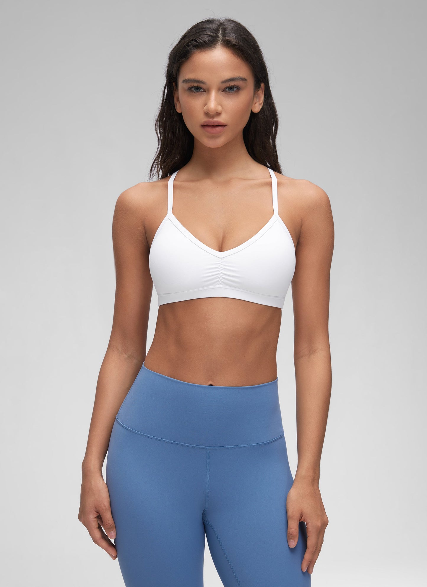 Butterluxe Sports Ruched V Neck Bra