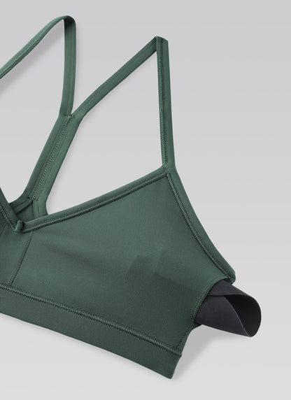 Butterluxe Sports Ruched V Neck Bra