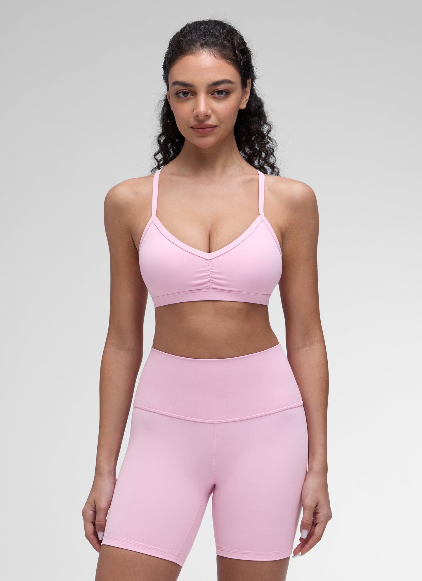 Butterluxe Sports Ruched V Neck Bra
