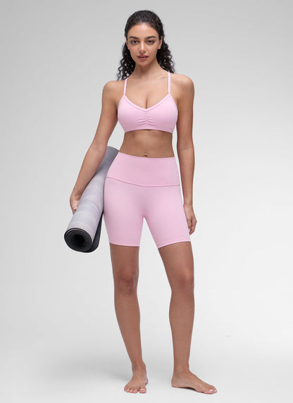 Butterluxe Sports Ruched V Neck Bra