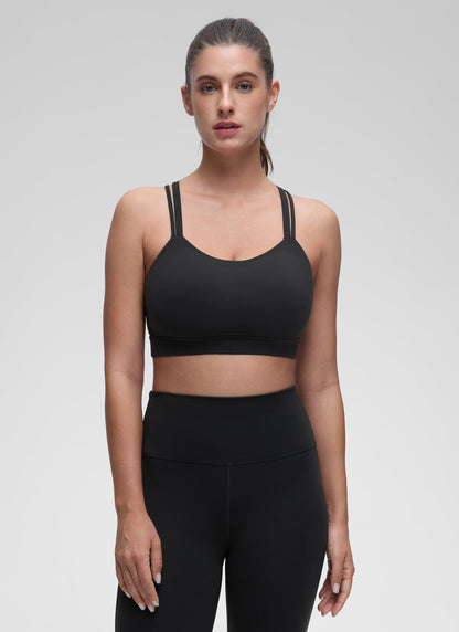 Butterluxe Mold U Neck Double Strap Sports Bra