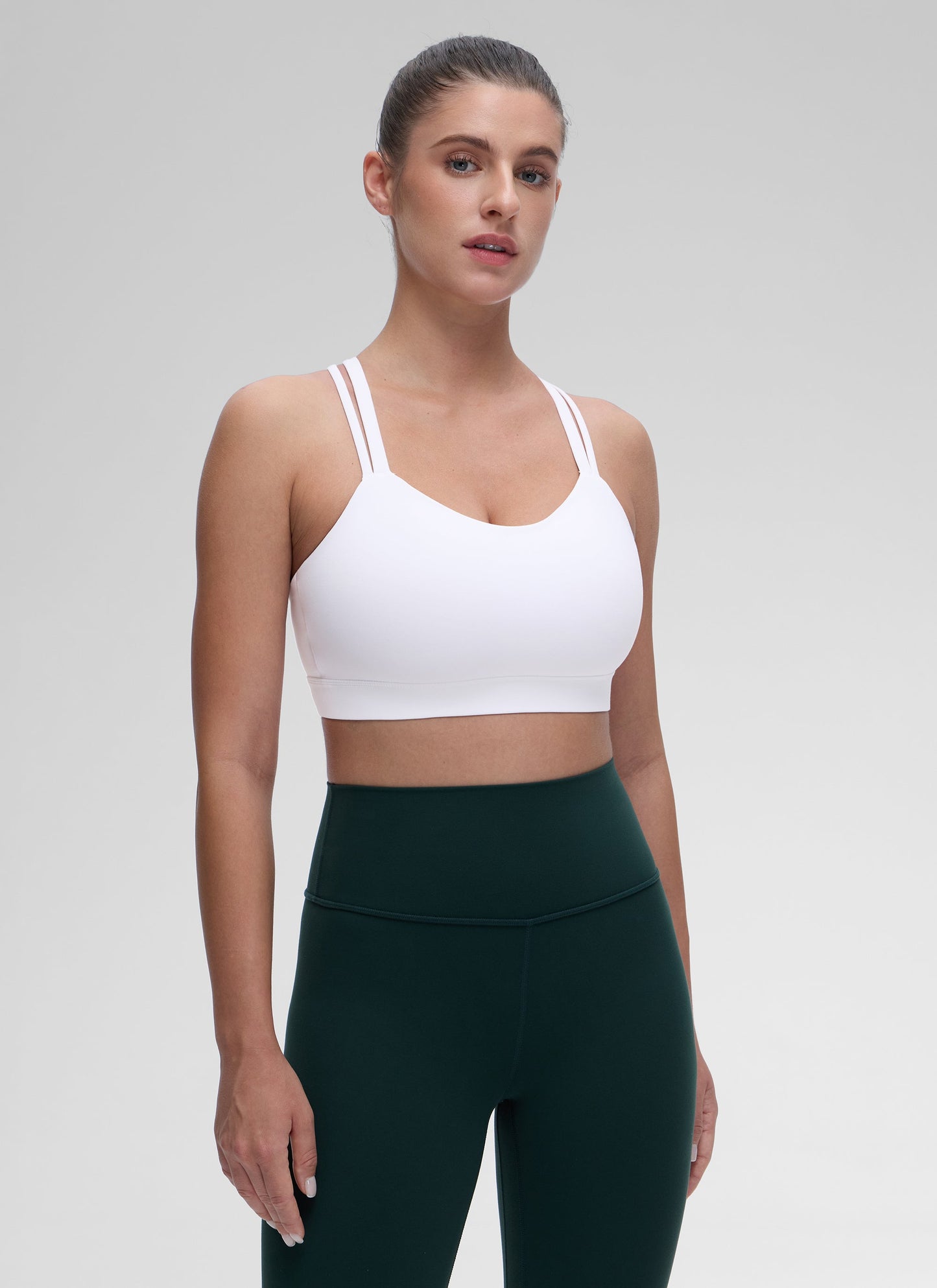 Butterluxe Mold U Neck Double Strap Sports Bra