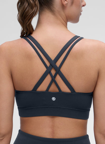 Butterluxe Mold U Neck Double Strap Sports Bra