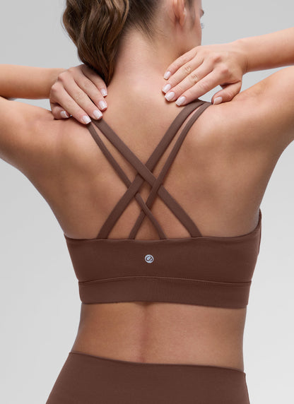 Butterluxe Mold U Neck Double Strap Sports Bra