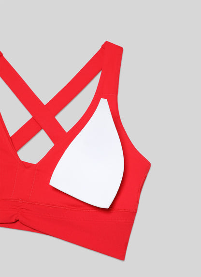 Butterluxe V Neck Ruched Longline Bras