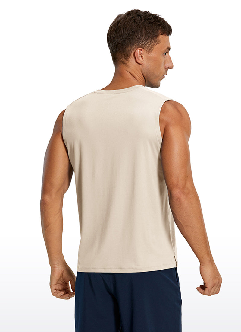Stretch Quick Dry Tank Tops Crewneck