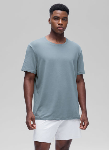 Poly Cotton-Blend Lightweight Short Sleeve