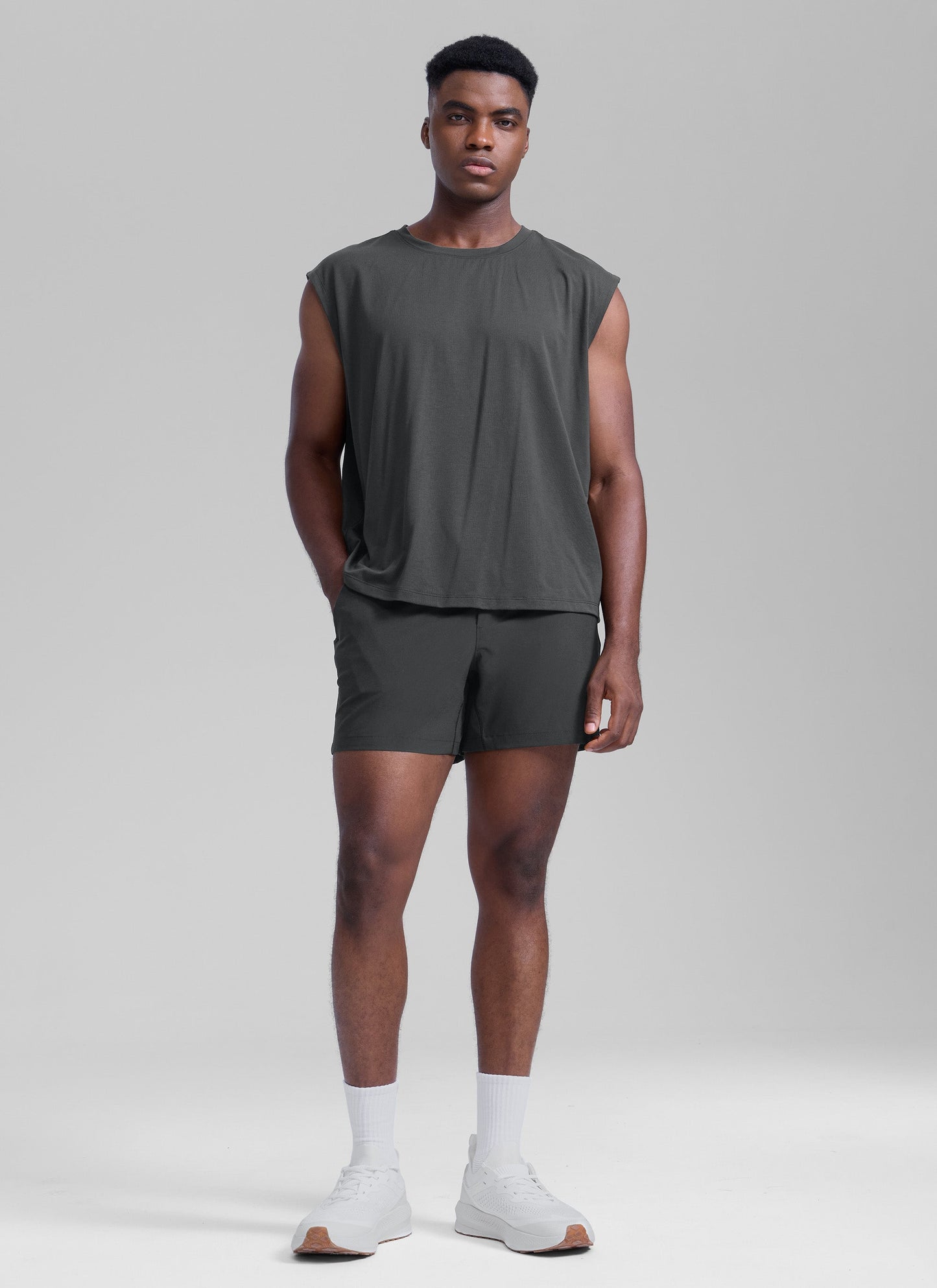 Feathery-Fit Workout Shorts 5''- Linerless