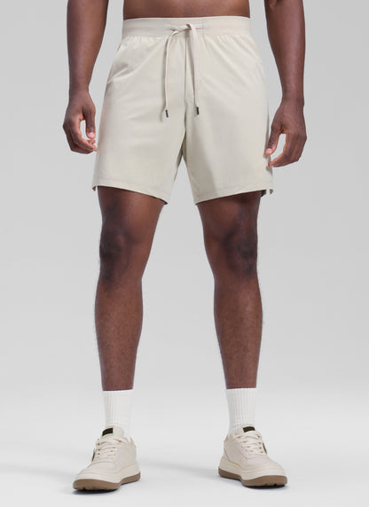 Workout Quick Dry Linerless Pocket Short  7"