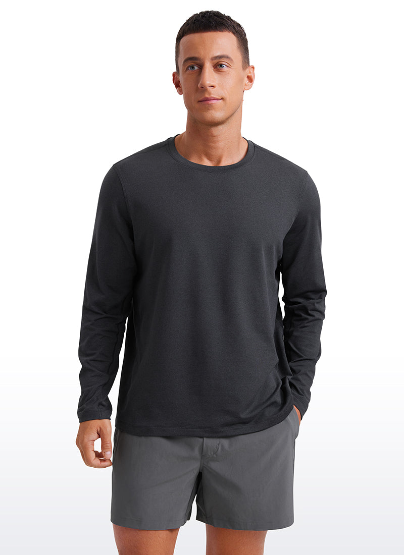 Cloud Jersey Crewneck Long Sleeve Shirts