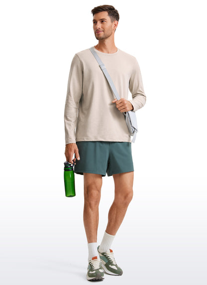 Cloud Jersey Crewneck Long Sleeve Shirts