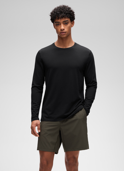 Poly Cotton-Blend Lightweight Long Sleeve