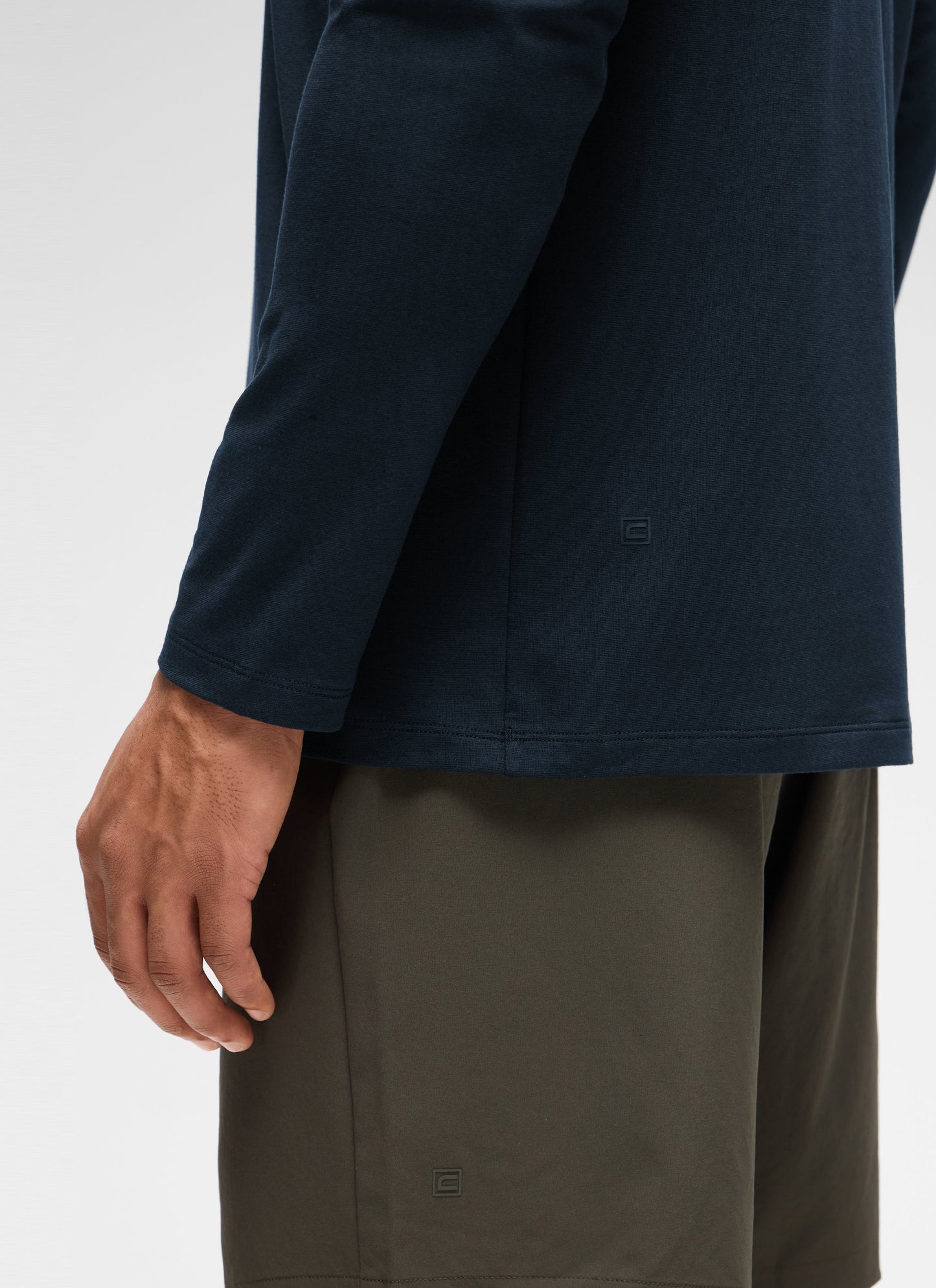 Poly Cotton-Blend Lightweight Long Sleeve