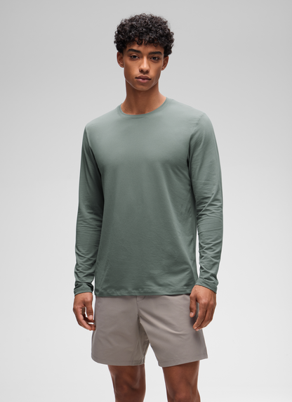 Poly Cotton-Blend Lightweight Long Sleeve