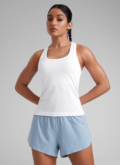 Seamless Racerback Scoop Neck Tank