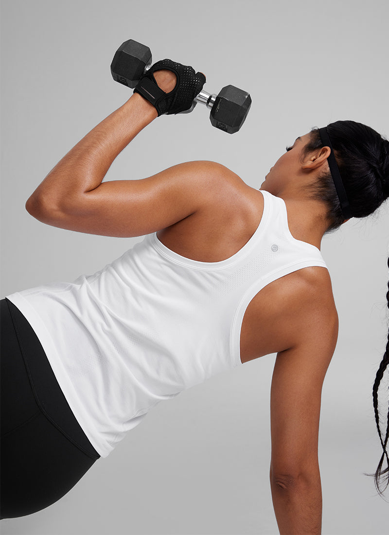 Seamless Racerback Scoop Neck Tank