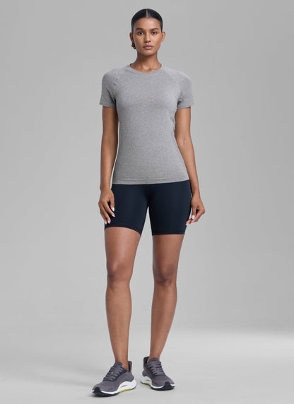 Seamless Hip Length Short Sleeve