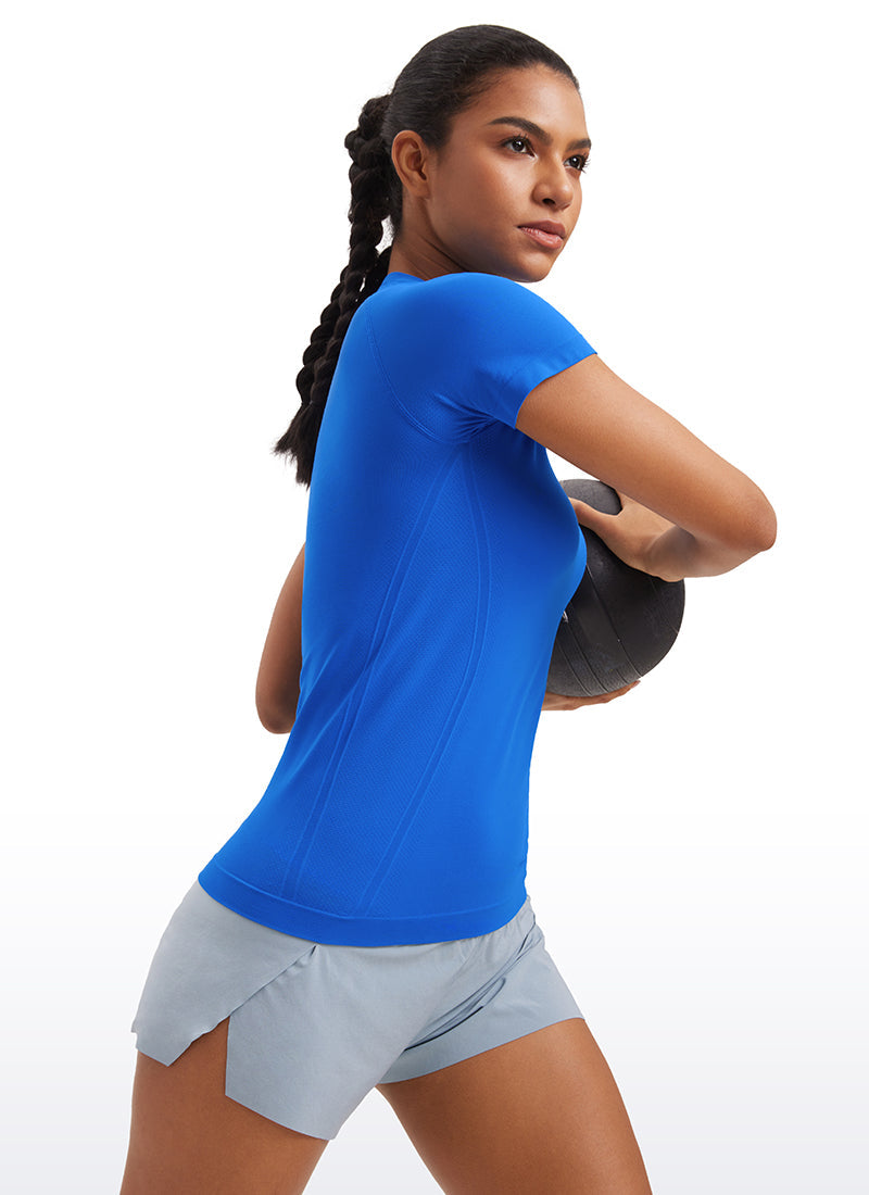 Seamless Hip Length Short Sleeve