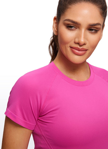 Seamless Hip Length Short Sleeve