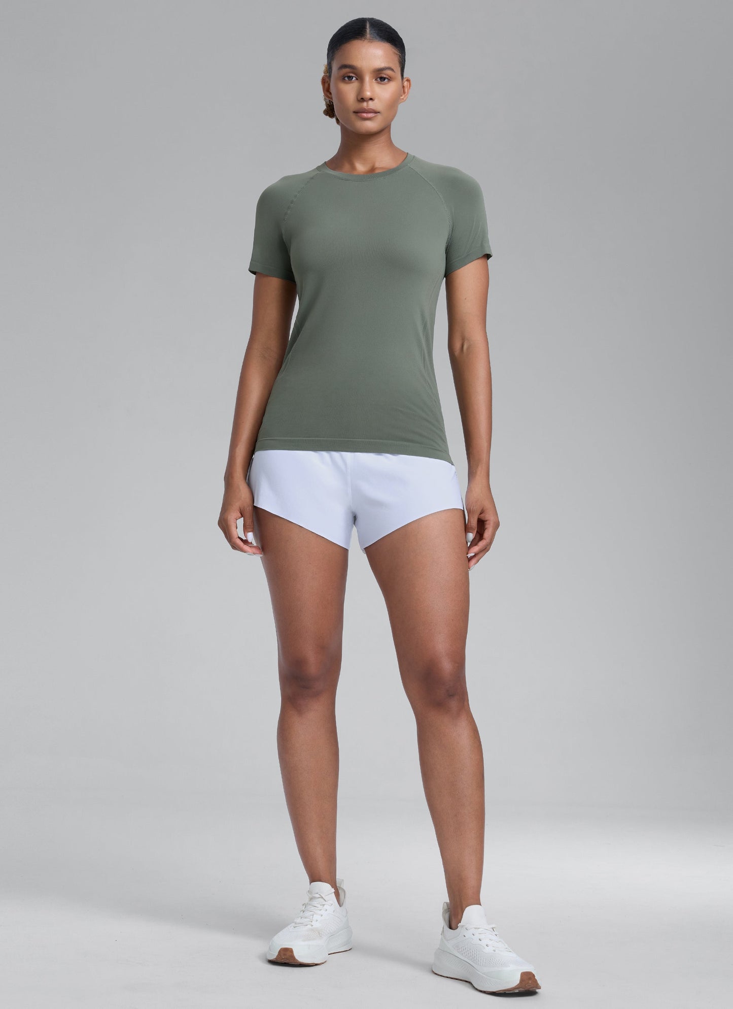 Seamless Hip Length Short Sleeve