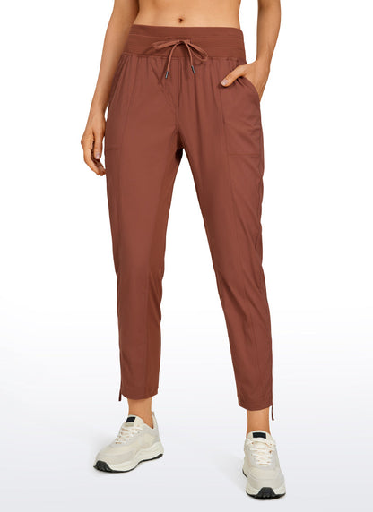 Striped Cinched Leg Pocket Pant 27''