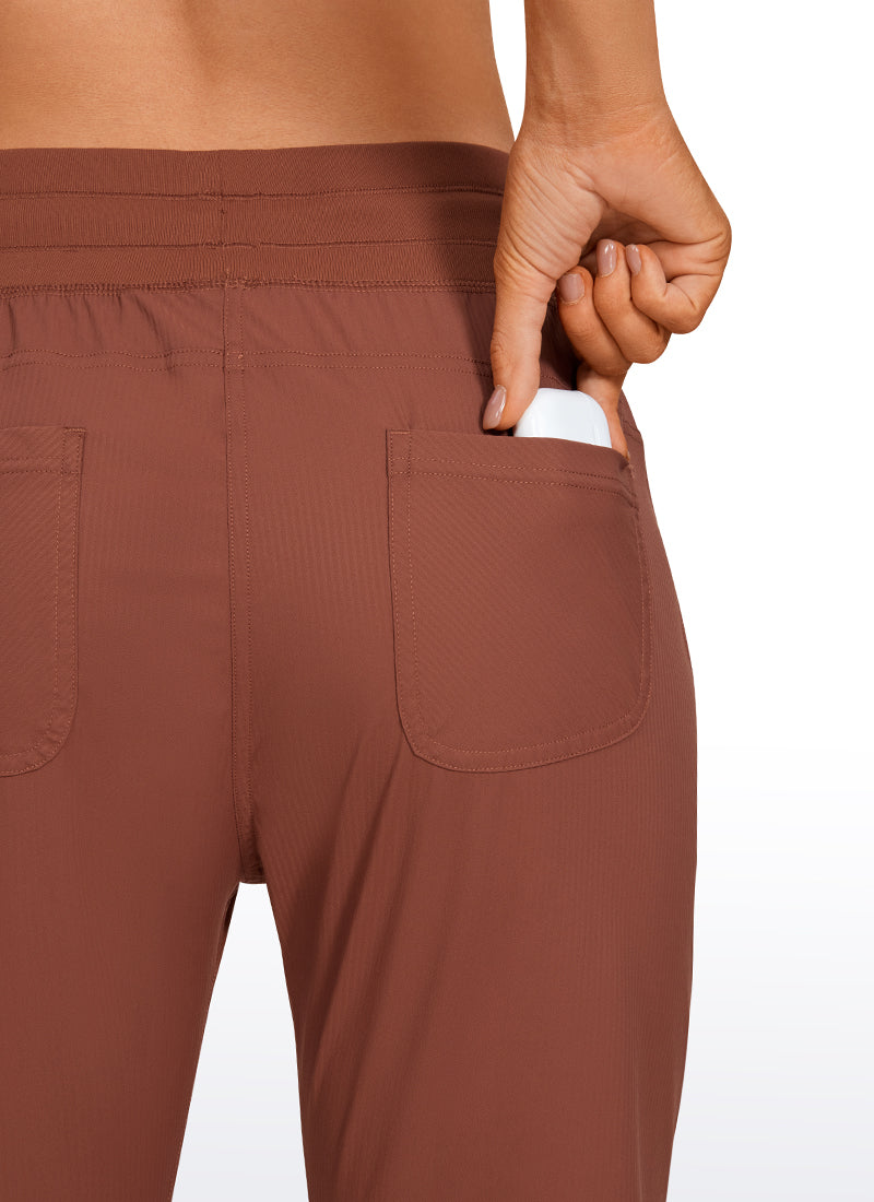 Striped Cinched Leg Pocket Pant 27''