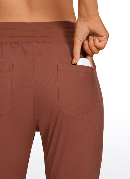 Striped Cinched Leg Pocket Pant 27''