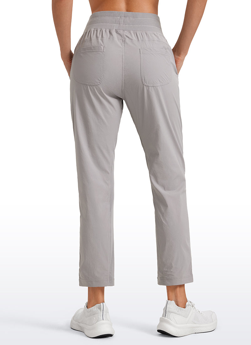 Striped Cinched Leg Pocket Pant 27''