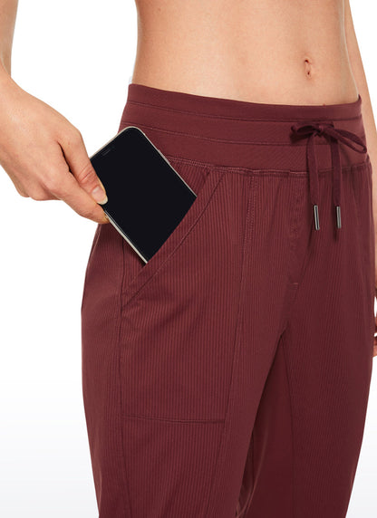 Striped Cinched Leg Pocket Pant 27''