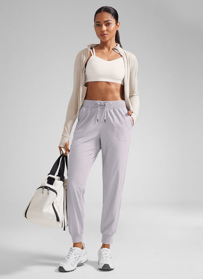 Feathery-Fit Drawstring Pocket Jogger 28''