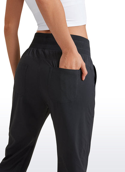 Striped Pants with Pockets 25''- Cinched Leg