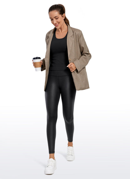 Matte Faux Leather Legging 25''